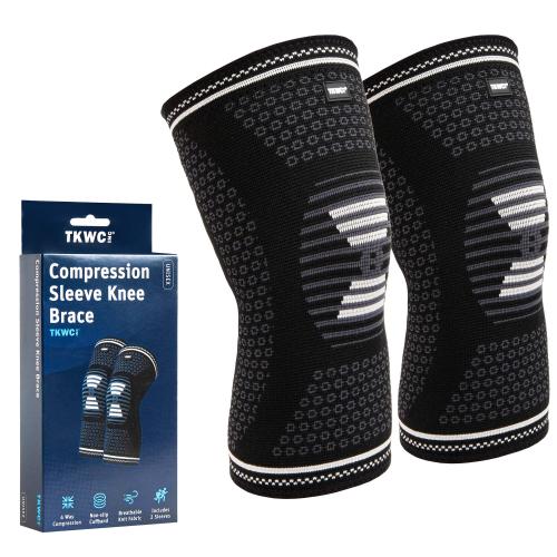 TRACE KASA 2 Pack Knee Compression Sleeve - Knee Brace for Men