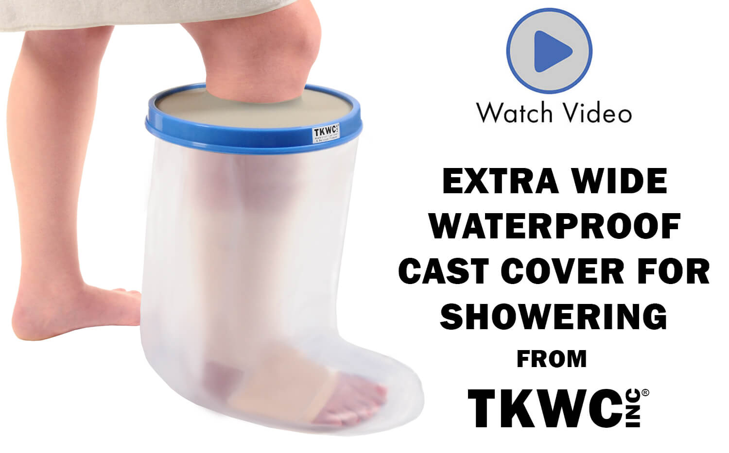 Water Proof Extra Wide Leg Cast Cover XL Extra Large for Shower
