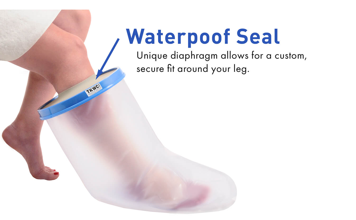 Water Proof Extra Wide Leg Cast Cover XL Extra Large for Shower